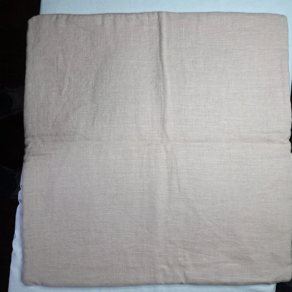 NWT Williams‎ Sonoma Textured Pillow Cover Neutral Pink Beige blush Striped